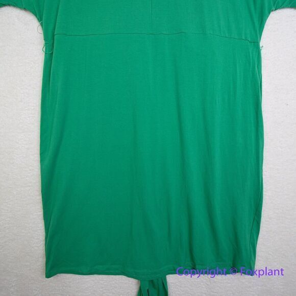 New! Eloquii Women's Plus Size Cross Front Flutter Sleeve Dress in green, 20 - Picture 11 of 16